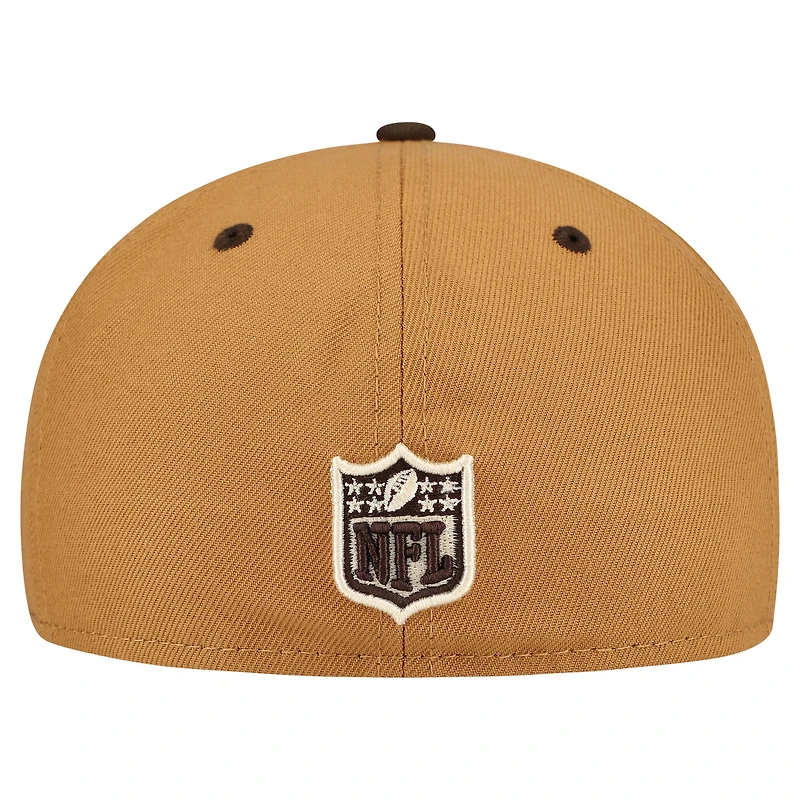 Men's New Era Light Brown/Dark Brown Dallas Cowboys Two-Tone Walnut 59FIFTY Fitted Hat