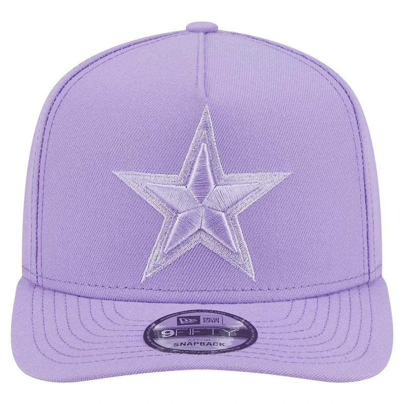 Casquette snapback 9FIFTY Dallas Cowboys violet clair New Era pour homme