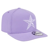 Casquette snapback 9FIFTY Dallas Cowboys violet clair New Era pour homme