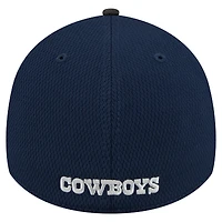 Casquette New Era 39THIRTY Flex bleu marine/noir pour homme des Cowboys de Dallas