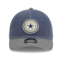 Casquette ajustable New Era 9FORTY en feutre bleu marine/gris Dallas Cowboys pour homme