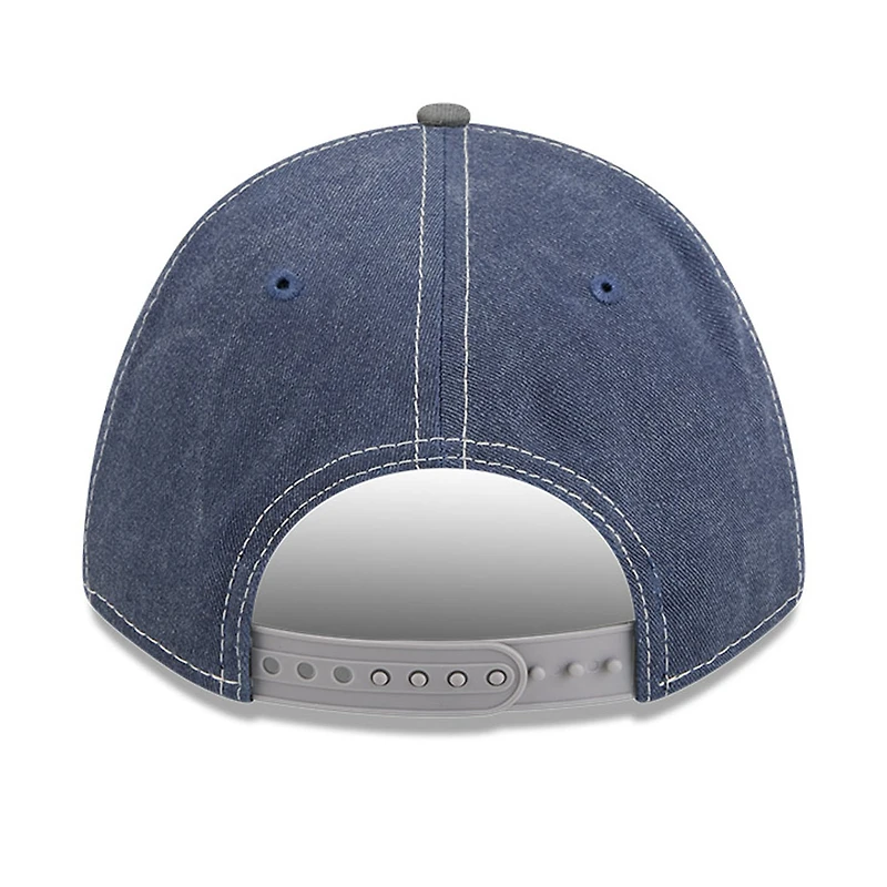 Casquette ajustable New Era 9FORTY en feutre bleu marine/gris Dallas Cowboys pour homme
