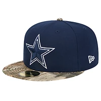 Casquette ajustée New Era bleu marine/Realtree Camo Dallas Cowboys Active 59FIFTY pour homme
