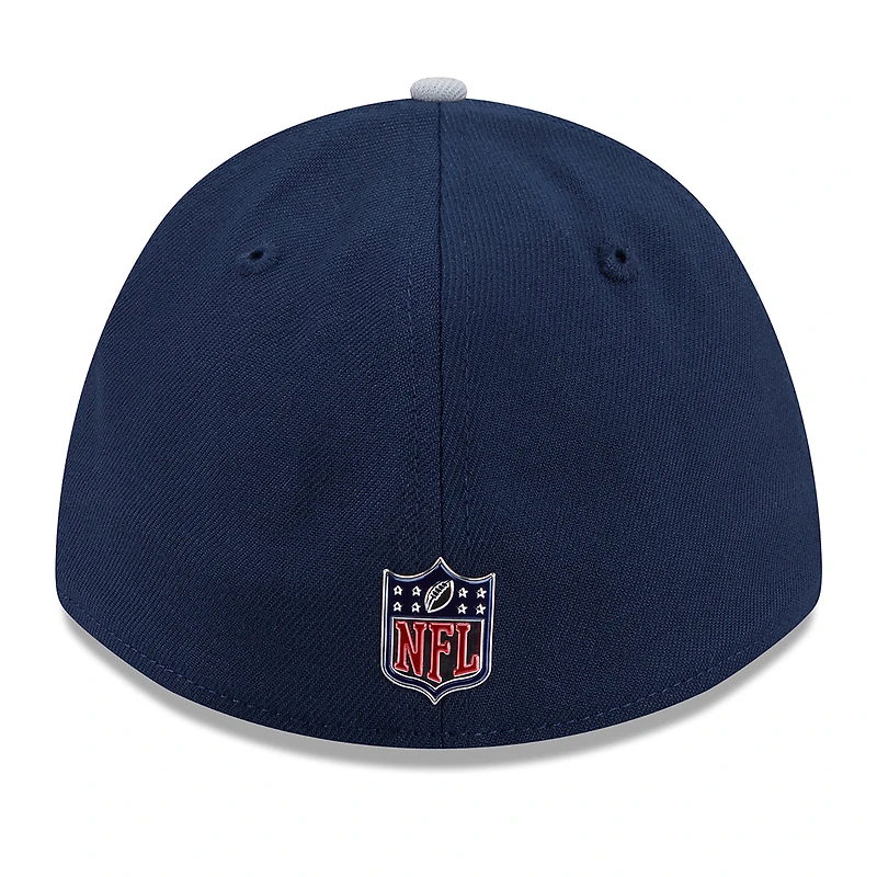 Casquette New Era Flex bleu marine/argent Dallas Cowboys 2026 NFL Draft 39THIRTY M-Crown pour homme