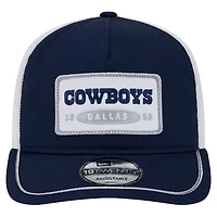 Men's New Era Navy/White Dallas Cowboys Patch 19TWENTY Adjustable Hat