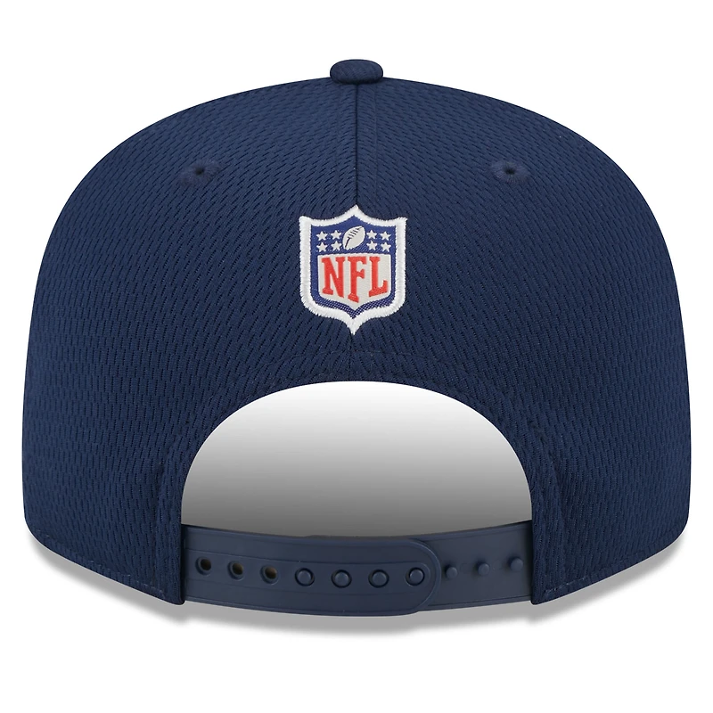 Casquette Snapback 9FIFTY pour homme New Era bleu marine Dallas Cowboys 2023 NFL Training Camp