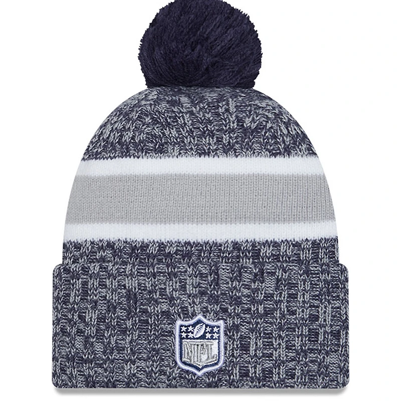 NWC COW NAVY NWC FA23 NFL HOMME SIDELINE SPORT CUFFED POM KNIT HATMENPOC