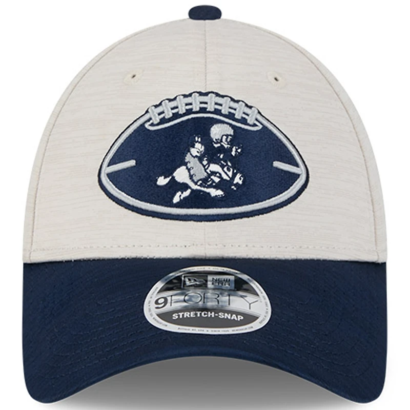 Casquette réglable bleu marine Dallas Cowboys 2024 Sideline 9FORTY New Era pour hommes