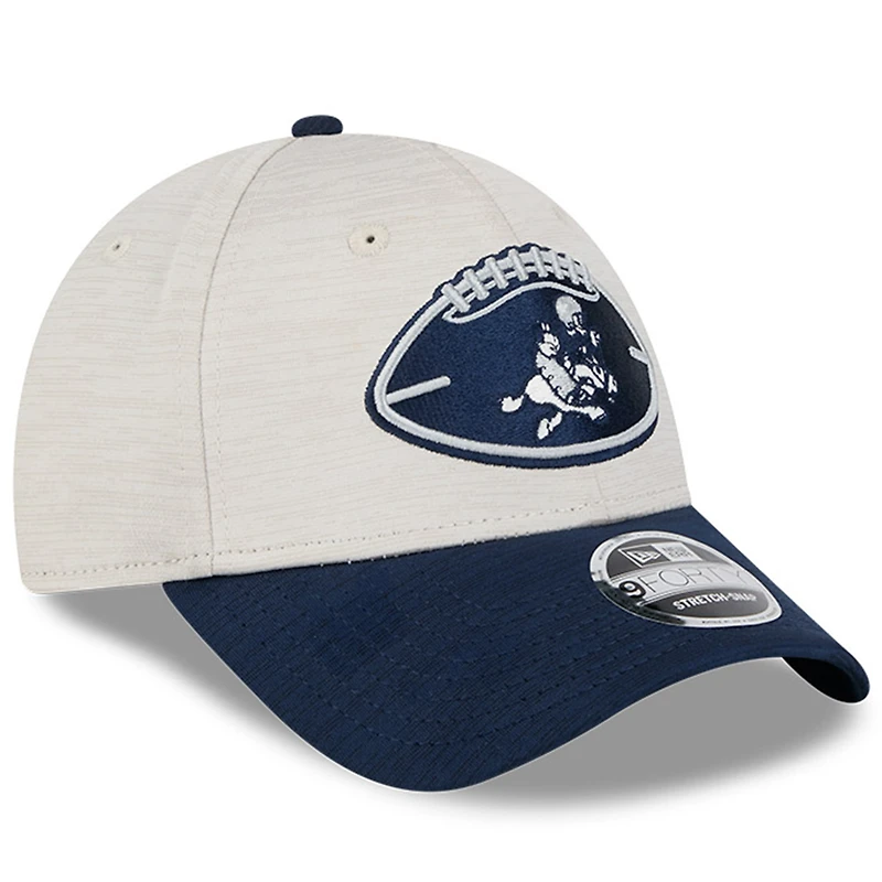 Casquette réglable bleu marine Dallas Cowboys 2024 Sideline 9FORTY New Era pour hommes