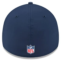 Men's New Era Navy Dallas Cowboys 2025 NFL Sideline Throwback 39THIRTY Flex Hat