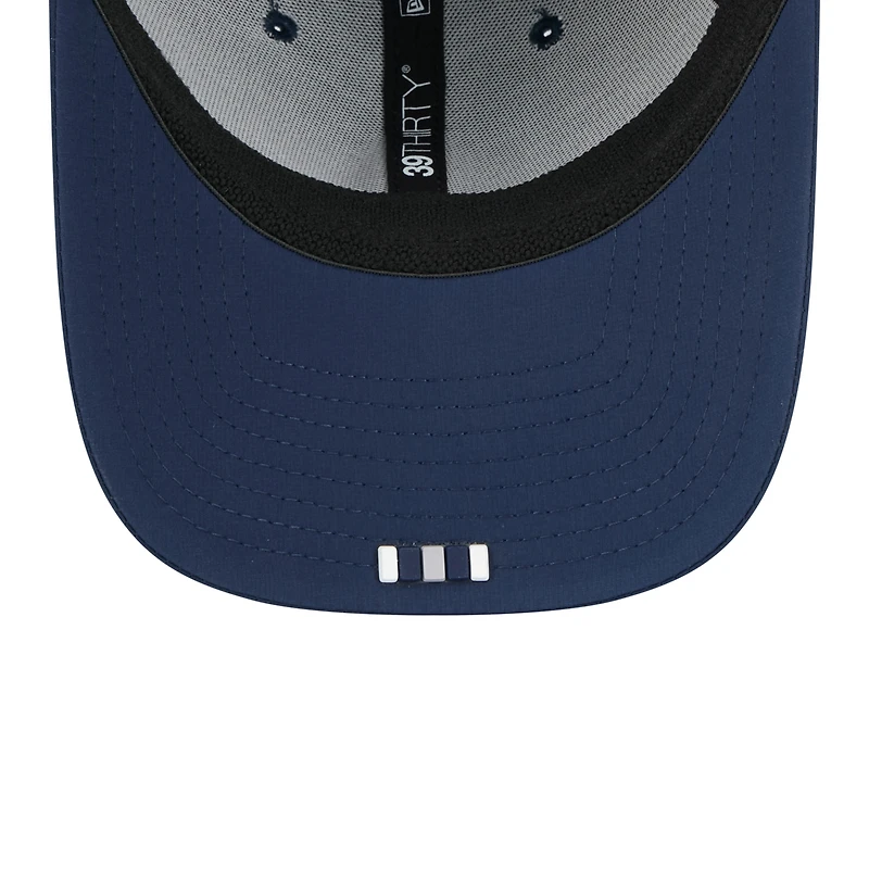 Men's New Era Navy Dallas Cowboys 2025 NFL Sideline Throwback 39THIRTY Flex Hat