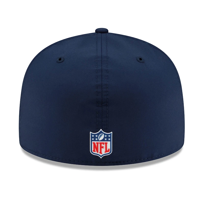 Casquette ajustée 59FIFTY Sideline 2025 bleu marine des Cowboys de Dallas New Era pour homme