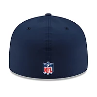 Casquette ajustée 59FIFTY Sideline 2025 bleu marine des Cowboys de Dallas New Era pour homme