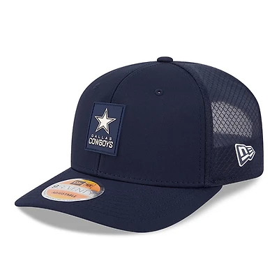 Casquette camionneur ajustable 9SEVENTY bleu marine des Cowboys de Dallas 2025 pour homme de New Era