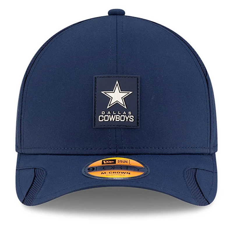 Men's New Era Navy Dallas Cowboys 2025 Sideline M-Crown 9FORTY Adjustable Hat