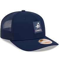 Casquette ajustable 9SEVENTY Trucker bleu marine Dallas Cowboys 2025 Sideline Throwback pour homme New Era