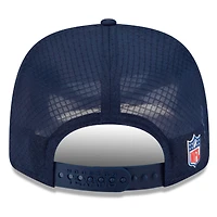 Casquette ajustable 9SEVENTY Trucker bleu marine Dallas Cowboys 2025 Sideline Throwback pour homme New Era