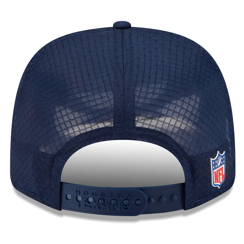 Casquette ajustable 9SEVENTY Trucker bleu marine Dallas Cowboys 2025 Sideline Throwback pour homme New Era
