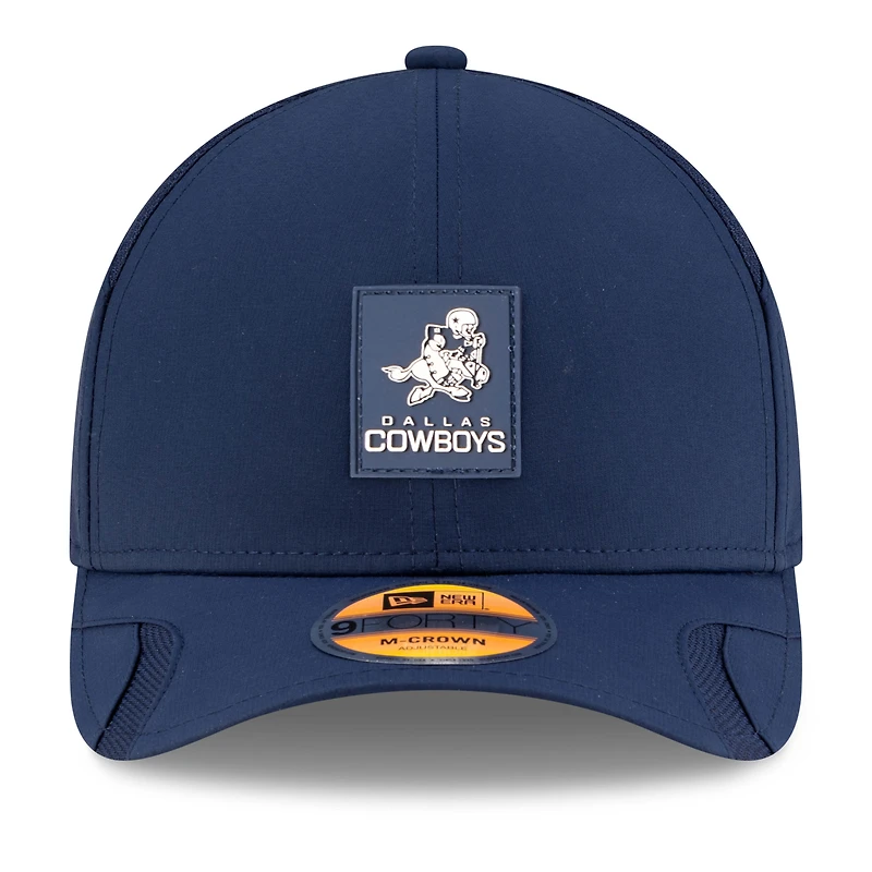 Casquette ajustable M-Crown 9FORTY bleu marine Dallas Cowboys 2025 pour homme New Era