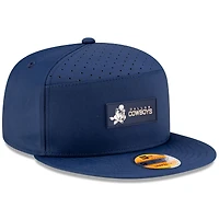 Men's New Era Navy Dallas Cowboys 2025 Sideline Throwback Split Panel 9FIFTY Snapback Hat