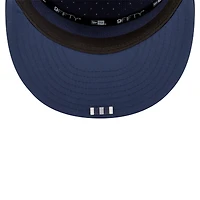 Men's New Era Navy Dallas Cowboys 2025 Sideline Throwback Split Panel 9FIFTY Snapback Hat
