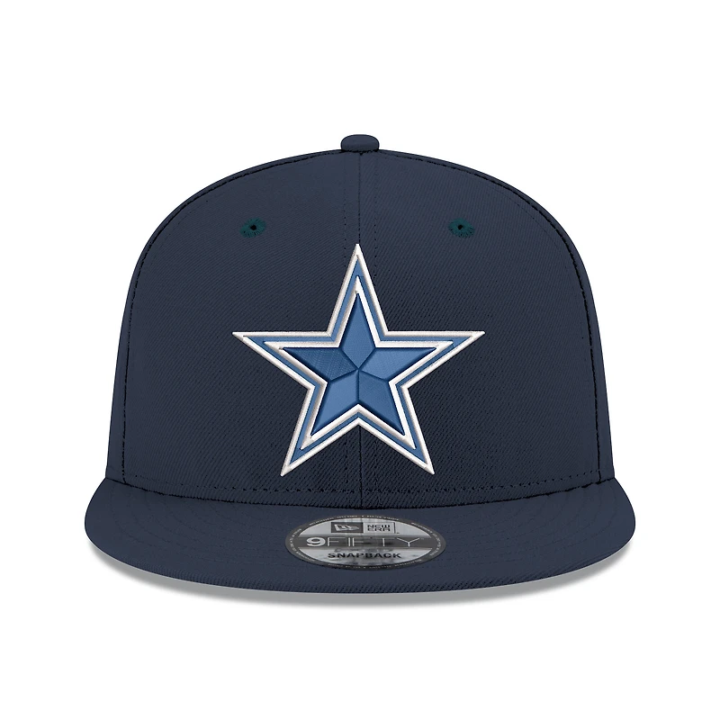 Casquette snapback New Era 9FIFTY Dallas Cowboys bleu marine pour homme