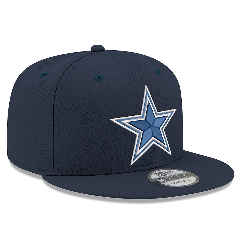 Casquette snapback New Era 9FIFTY Dallas Cowboys bleu marine pour homme