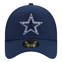 Men's New Era  Navy Dallas Cowboys A-Frame 59FORTY Fitted Hat