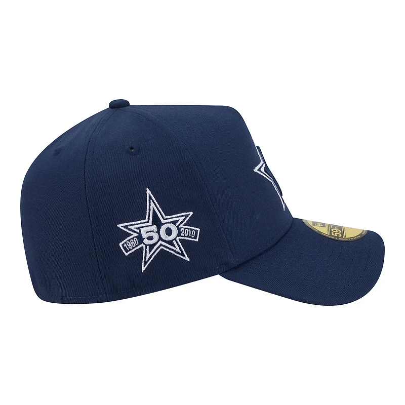 Men's New Era Navy Dallas Cowboys A-Frame 59FORTY Fitted Hat