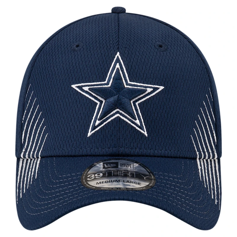 Casquette flexible Active 39THIRTY des Dallas Cowboys New Era pour hommes, bleu marine