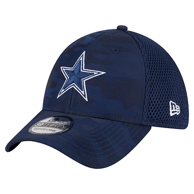 Casquette 39THIRTY Flex Active Camo Dallas Cowboys de New Era pour homme, bleu marine