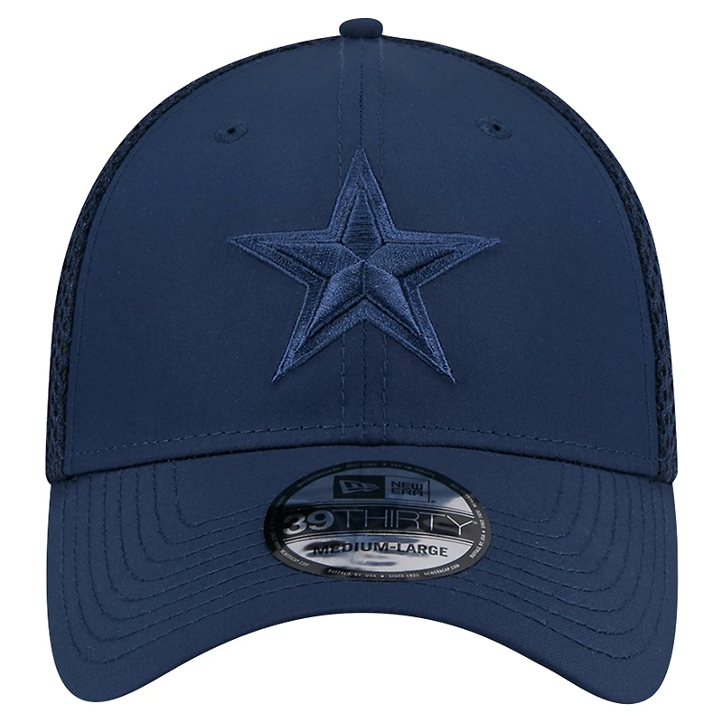 Men's New Era Navy Dallas Cowboys Active Team Tone 39THIRTY Flex Hat