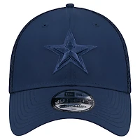 Men's New Era Navy Dallas Cowboys Active Team Tone 39THIRTY Flex Hat