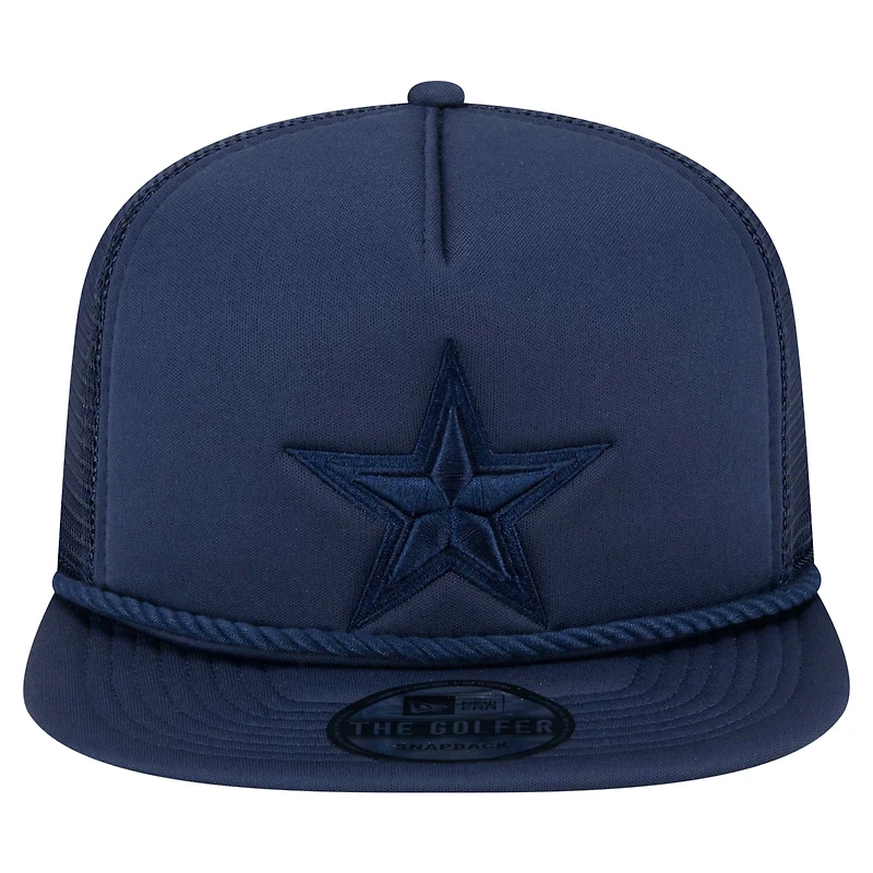 Casquette de golf à visière snapback Active Tone Dallas Cowboys New Era bleu marine pour homme