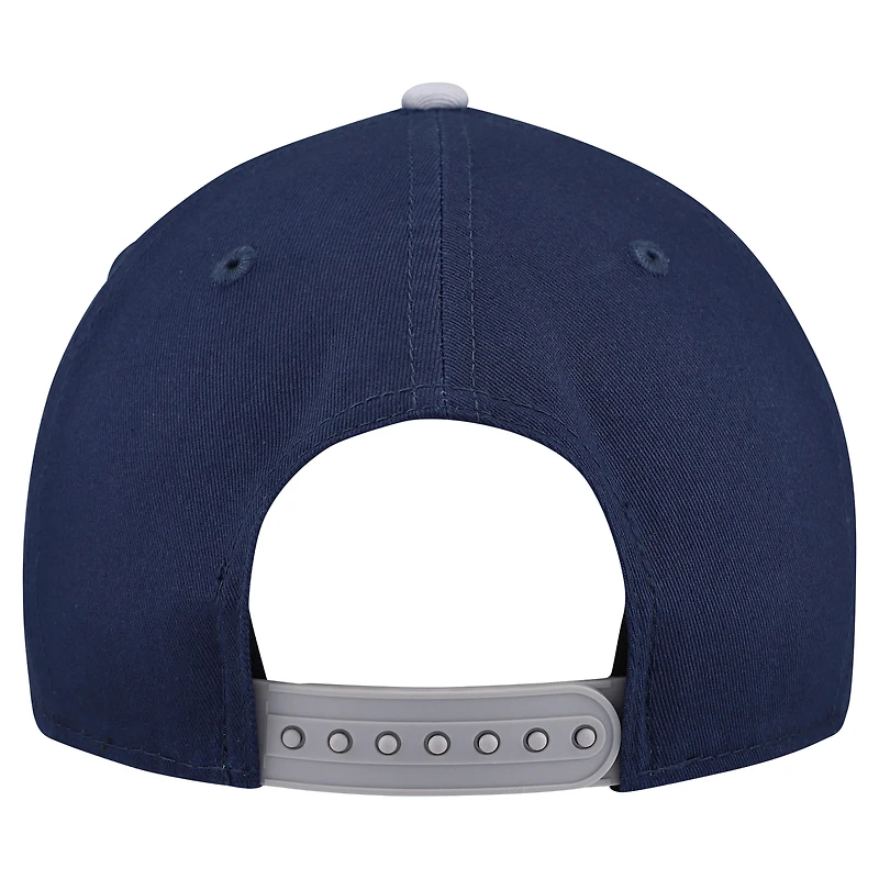 Men's New Era Navy Dallas Cowboys Arch 9FORTY A-Frame M-Crown Adjustable Hat