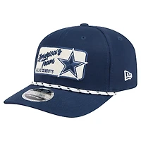 Men's New Era Navy Dallas Cowboys Chant 9SEVENTY Adjustable Hat
