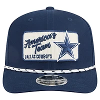 Casquette ajustable New Era bleu marine Dallas Cowboys Chant 9SEVENTY pour homme