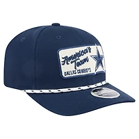 Men's New Era Navy Dallas Cowboys Chant 9SEVENTY Adjustable Hat