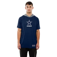 T-shirt bleu marine New Era pour homme avec logo authentique des Cowboys de Dallas