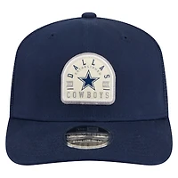 Casquette trucker ajustable New Era bleu marine Dallas Cowboys Contest 9SEVENTY pour homme