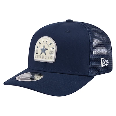 Men's New Era Navy Dallas Cowboys Contest 9SEVENTY Adjustable Trucker Hat