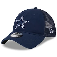 Casquette réglable 9TWENTY Dallas Cowboys Distinct New Era pour homme, bleu marine