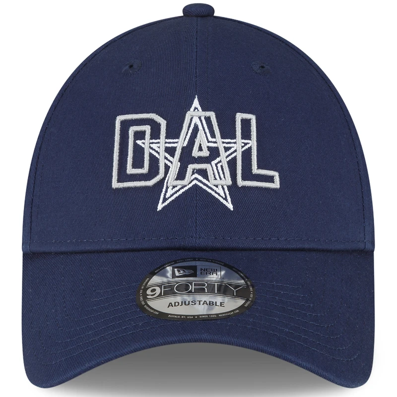 Men's New Era Navy Dallas Cowboys Doubled 9FORTY Snapback Hat