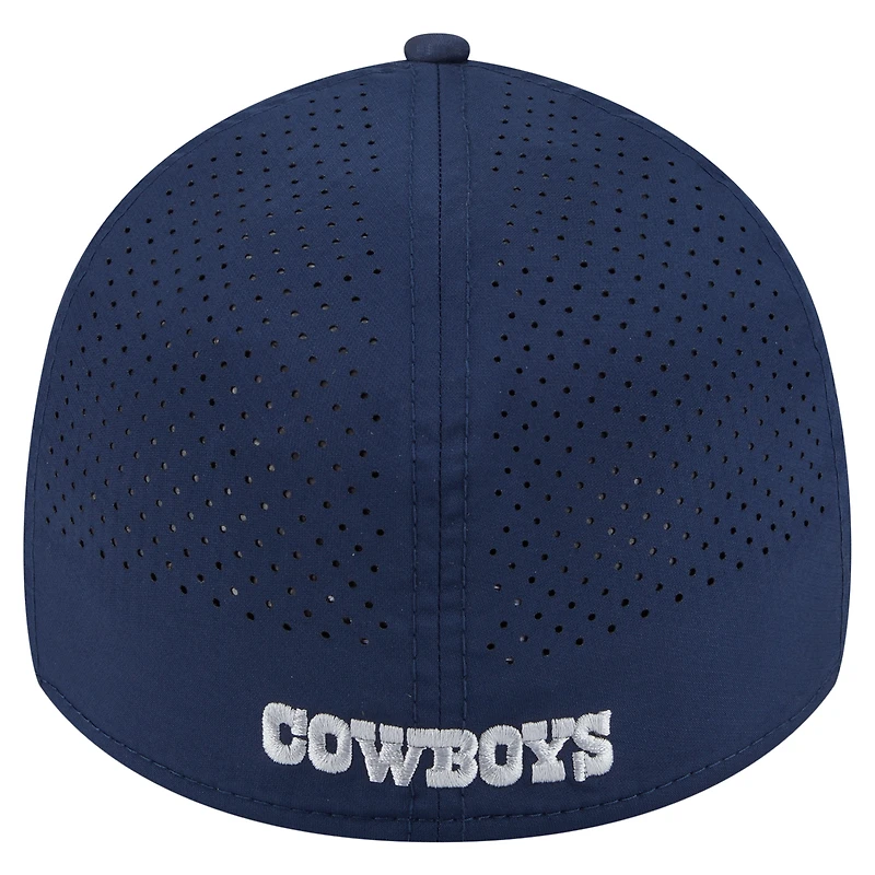 Casquette New Era bleu marine Dallas Cowboys Featherweight Poly Rope Flex 39Thirty pour homme