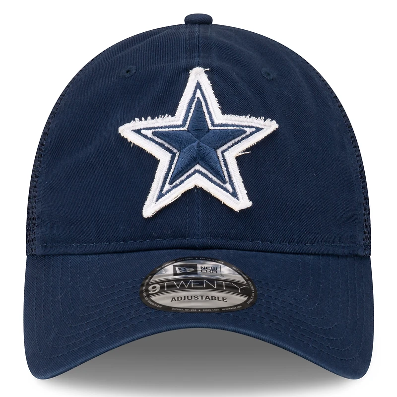 Casquette de camionneur réglable bleu marine Dallas Cowboys Game Day 9TWENTY New Era pour hommes