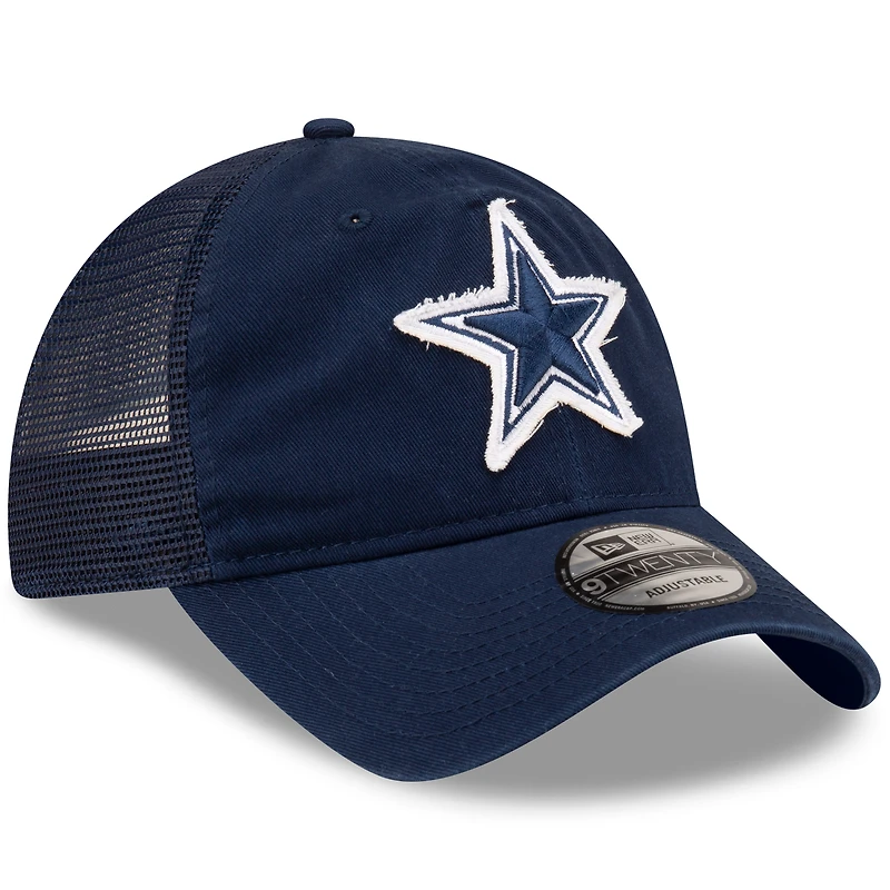 Men's New Era Navy Dallas Cowboys Game Day 9TWENTY Adjustable Trucker Hat