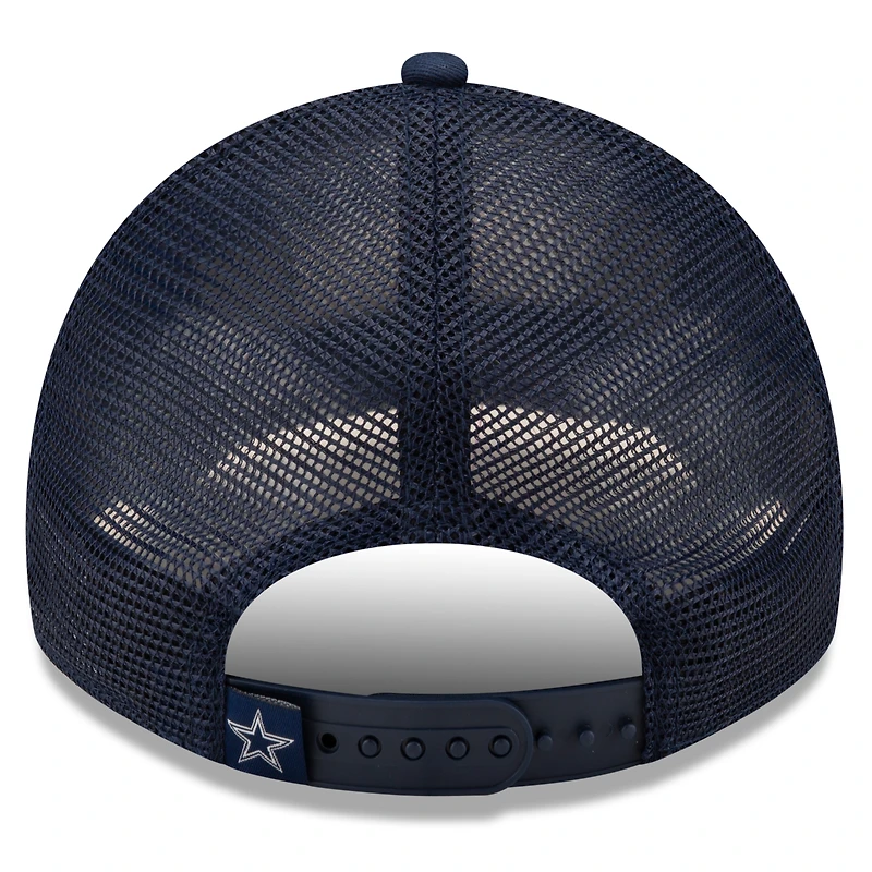 Casquette de camionneur réglable bleu marine Dallas Cowboys Game Day 9TWENTY New Era pour hommes