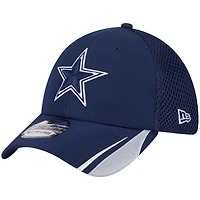 Casquette Game Day Linear 39THIRTY Flex bleu marine pour homme des Cowboys de Dallas New Era