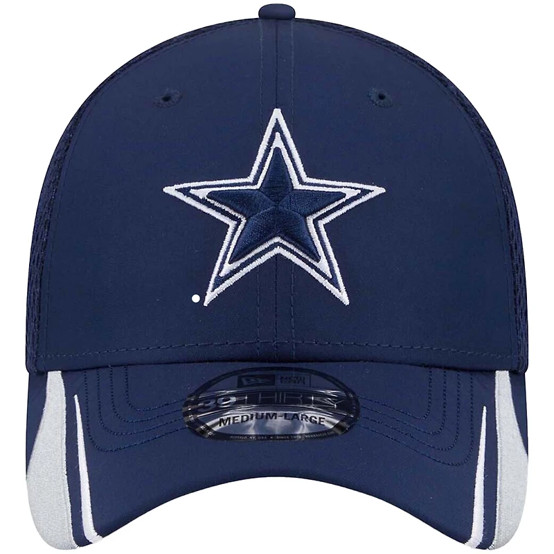 Casquette Game Day Linear 39THIRTY Flex bleu marine pour homme des Cowboys de Dallas New Era