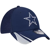Casquette Game Day Linear 39THIRTY Flex bleu marine pour homme des Cowboys de Dallas New Era